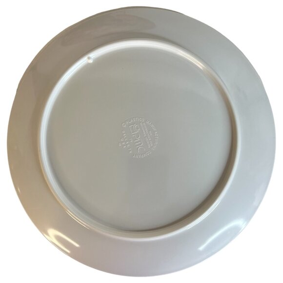 1995 McDonalds Seasons Greetings Christmas Plates Melamine lastic Set of 2 VTG - Picture 3 of 5